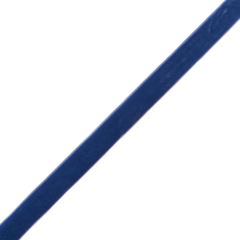 Periwinkle Single Face Velvet Ribbon - 0.875