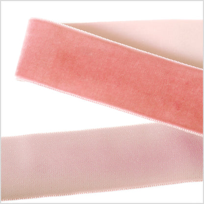 Coral Single Face Velvet Ribbon - 1.5
