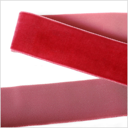 Old Rose Single Face Velvet Ribbon - 1.5"