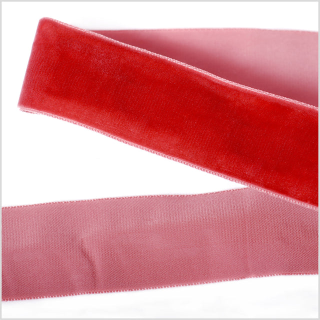 Red Single Face Velvet Ribbon - 1.5"