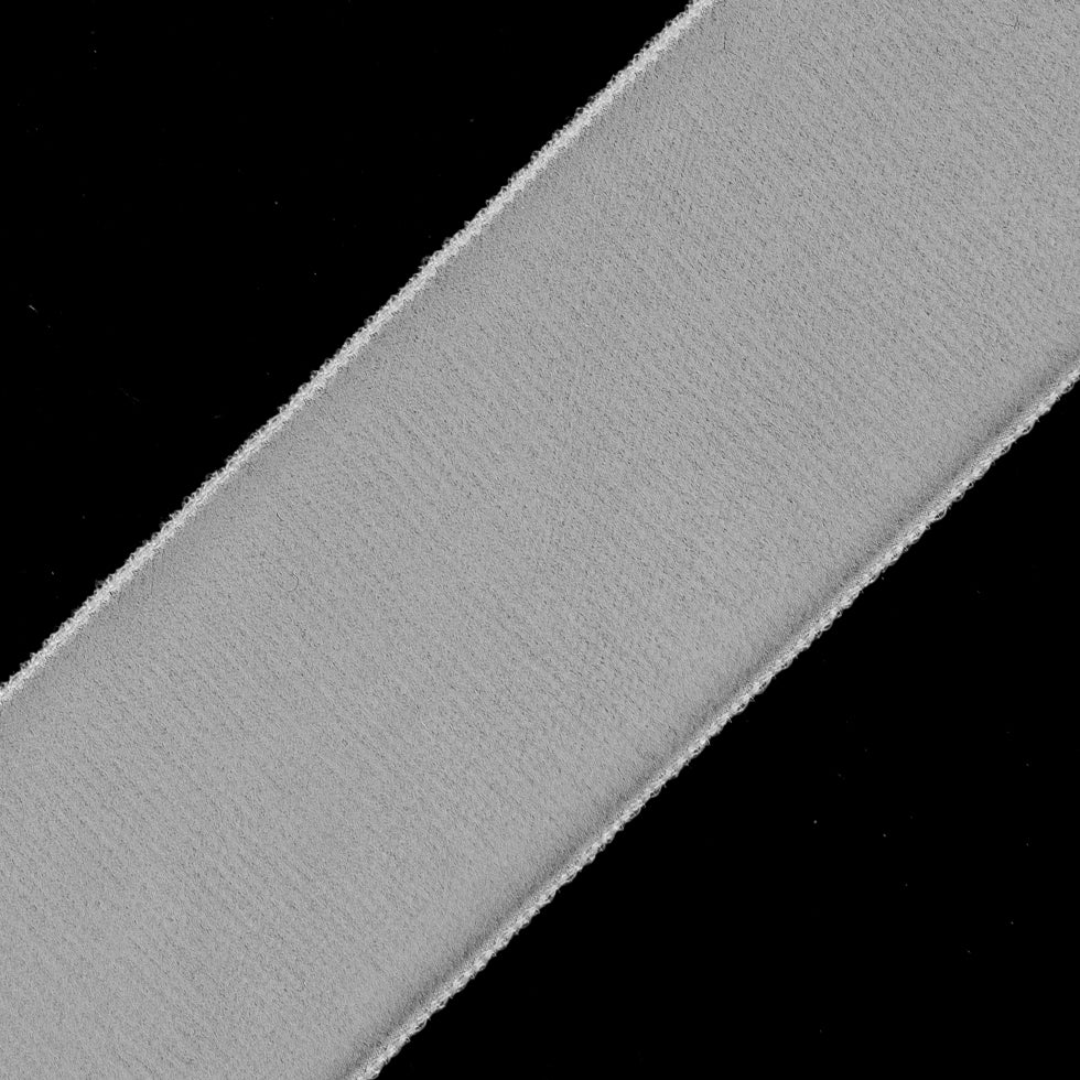 Off-White Single Face Velvet Ribbon - 1.5 - Detail