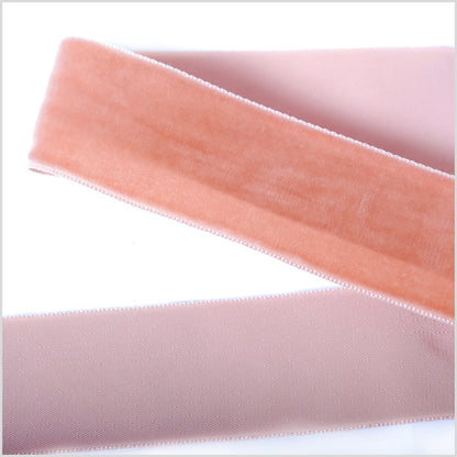 Coffee Single Face Velvet Ribbon - 1.5"