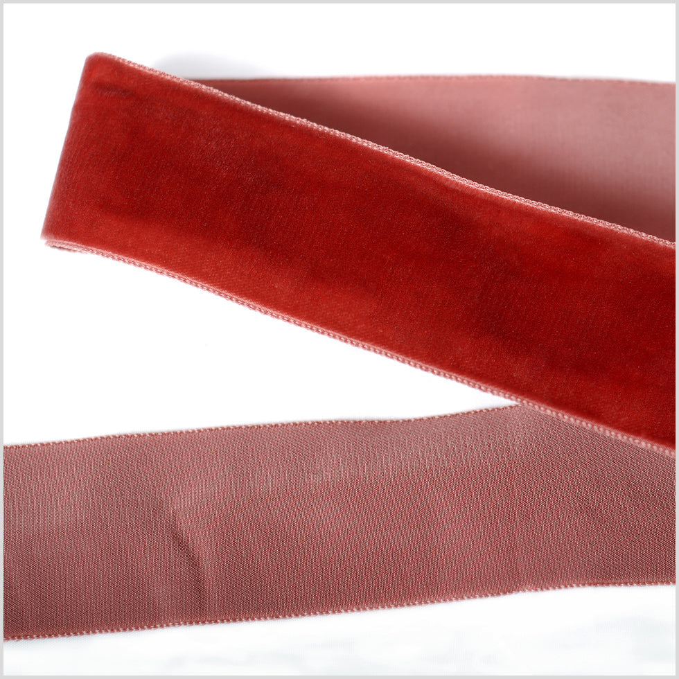 Guava Single Face Velvet Ribbon - 1.5"