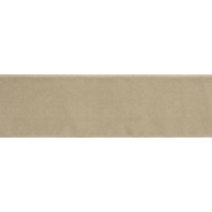 Single Faced Velvet Ribbon Made in Italy - 1.5" - Silver - Sabine Collection Folded