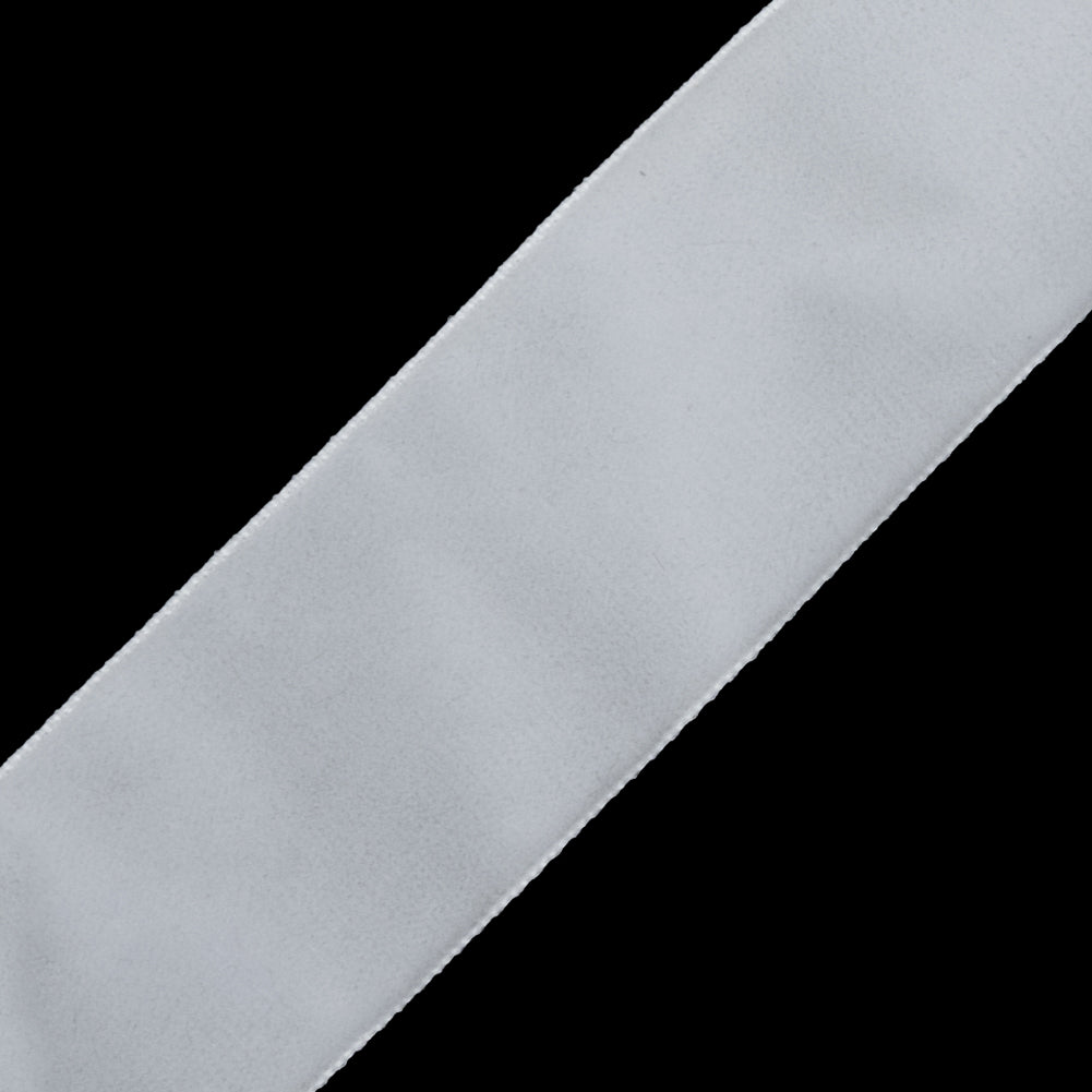 White Single Face Velvet Ribbon - 1.5 - Detail