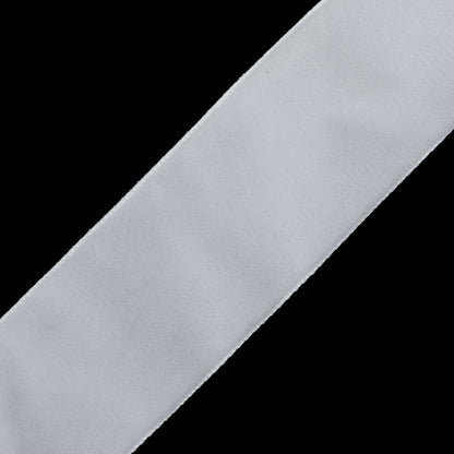 White Single Face Velvet Ribbon - 1.5 - Detail