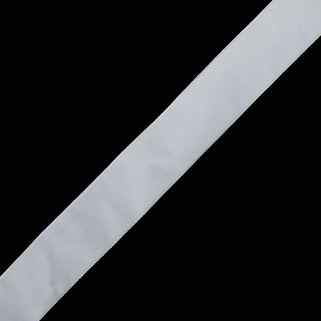 White Single Face Velvet Ribbon - 1.5