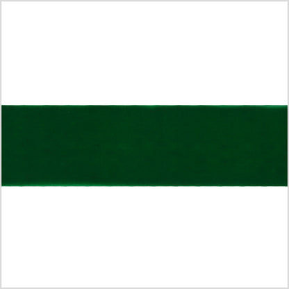Emerald Single Face Velvet Ribbon - 1.5
