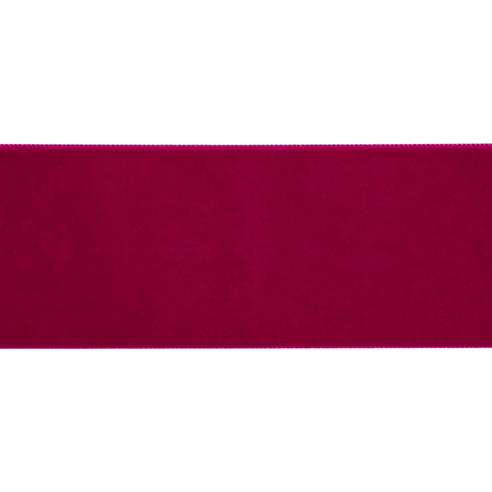 Azalea Single Face Velvet Ribbon - 2" Folded