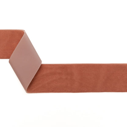 Dusty Pink Single Face Velvet Ribbon - 2"