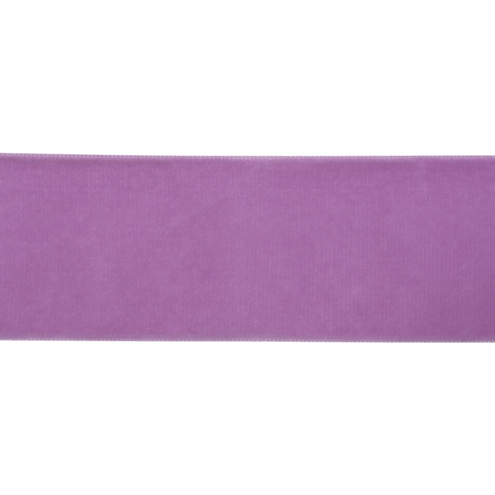 Light Purple Single Face Velvet Ribbon - 2" Folded
