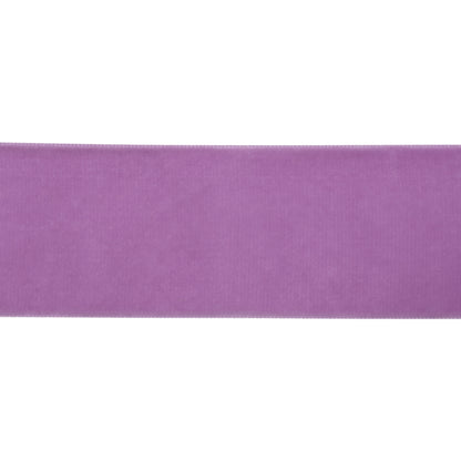 Light Purple Single Face Velvet Ribbon - 2" Folded