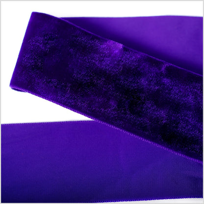 Violet Single Face Velvet Ribbon - 2"