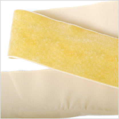 Yellow Single Face Velvet Ribbon - 2"