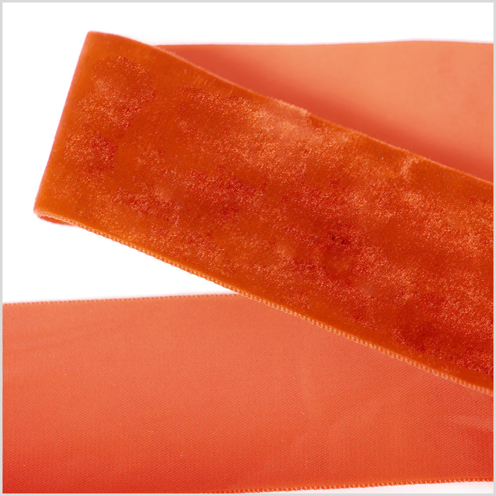 Copper Single Face Velvet Ribbon - 2"