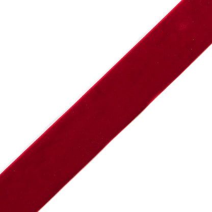 Scarlet Single Face Velvet Ribbon - 2