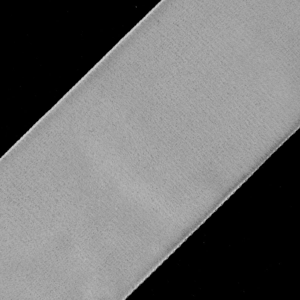 Off-White Single Face Velvet Ribbon - 2" Detail