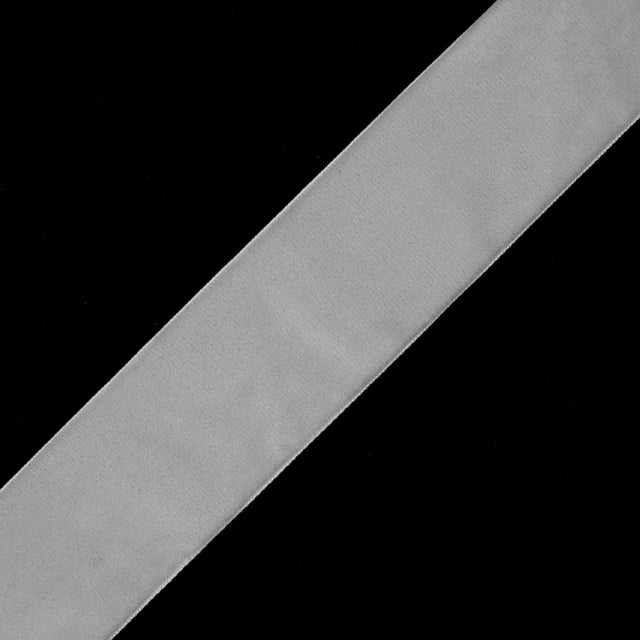 Off-White Single Face Velvet Ribbon - 2"