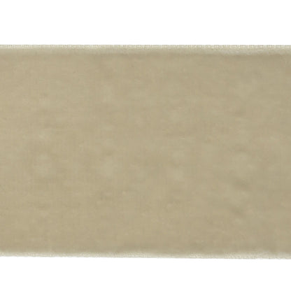 Silver Single Face Velvet Ribbon - 2" Detail