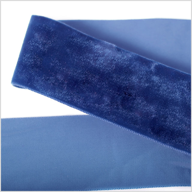 Periwinkle Single Face Velvet Ribbon - 2