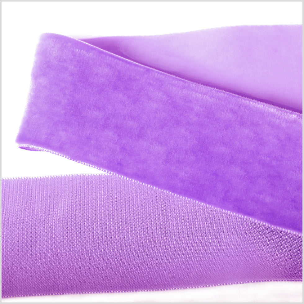Purple Single Face Velvet Ribbon - 2"