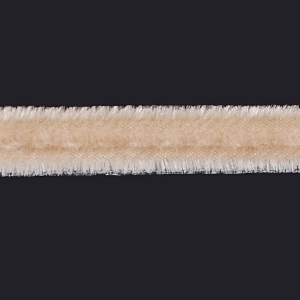 Beige Velvet Cord - 1/8" Detail