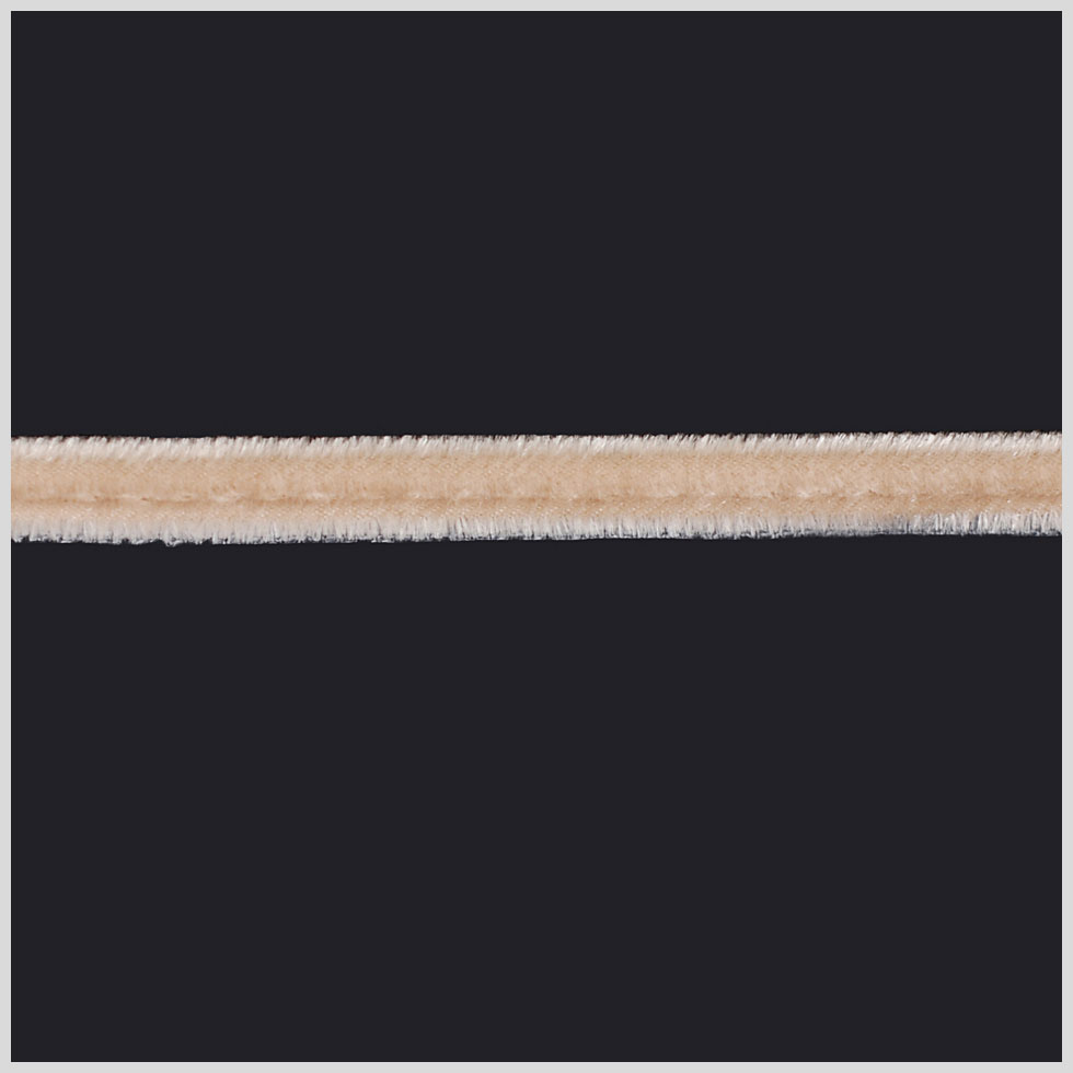 Beige Velvet Cord - 1/8"