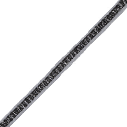 Black and Silver Fancy Beaded Trim - 0.75