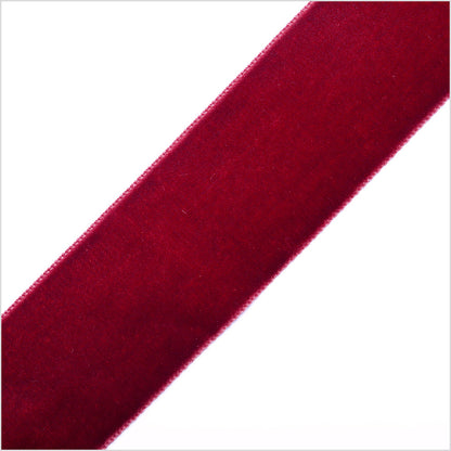 Dark Rust Satin Face Velvet Ribbon - 1.5