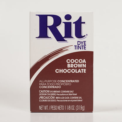 Rit All-Purpose Box Fabric Dye - Cocoa Brown - 1 1/8oz
