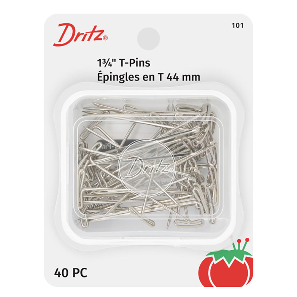 Dritz T-Pins - 1.75" Nickel - 40 ct