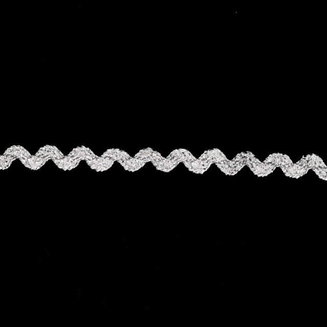 0.25 Metallic Silver Ric Rac Trim