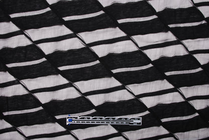 Black Rayon-Silk Novelty Knit