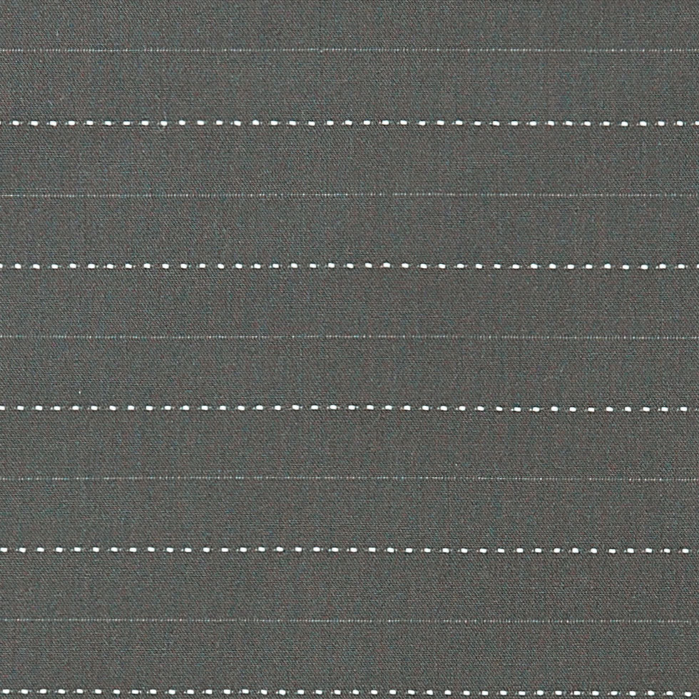 Gray Striped Cotton Blend - Detail