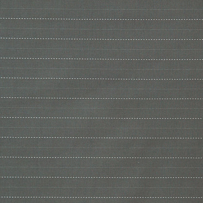 Gray Striped Cotton Blend