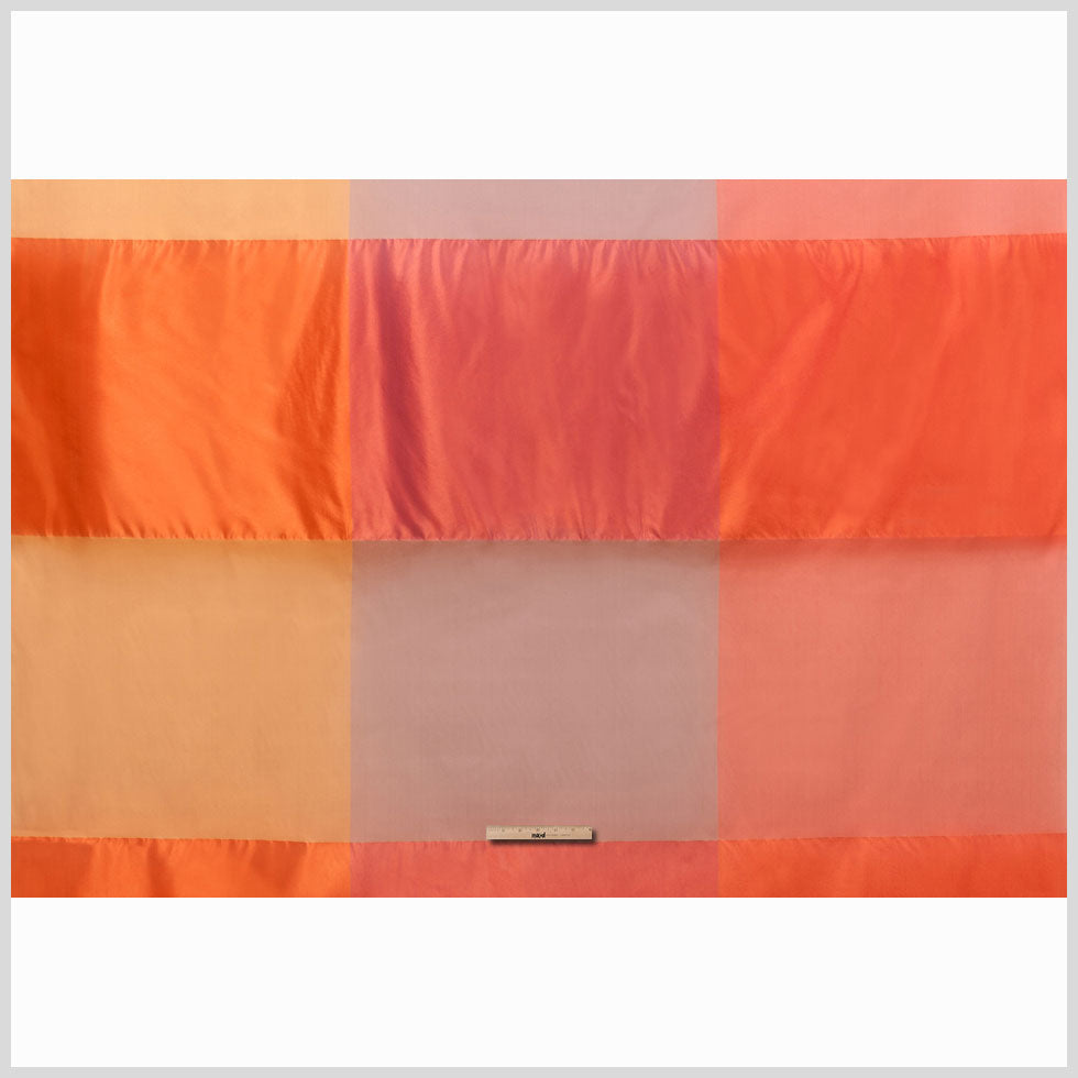 Purple &amp; Orange Armani Silk Panel - Full