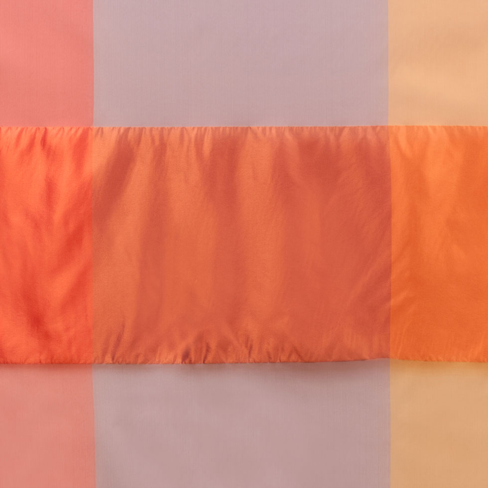 Purple &amp; Orange Armani Silk Panel