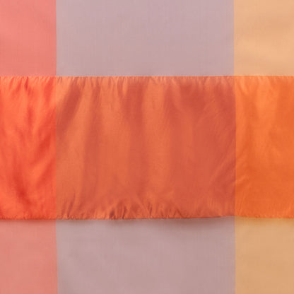 Purple &amp; Orange Armani Silk Panel