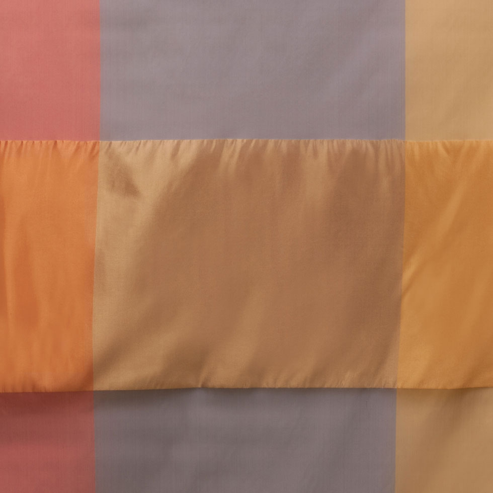 Orange &amp; Red Armani Silk Panel