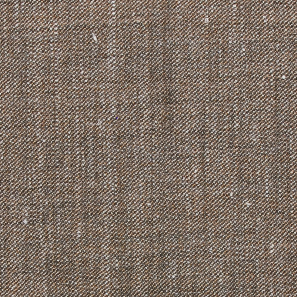 Italian Brown Solid Wool Suiting Detail