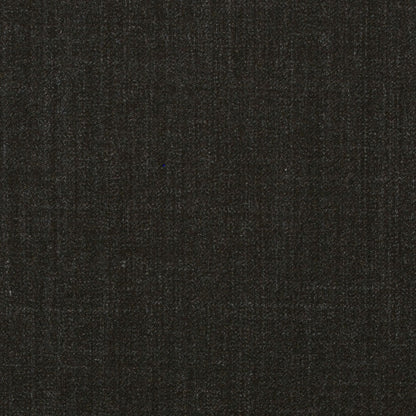 Italian Charcoal Solid Wool Suiting - Detail