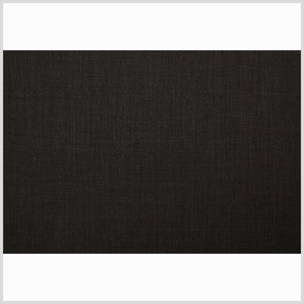 Italian Charcoal Solid Wool Suiting - Full