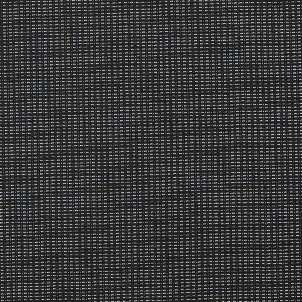 Italian Black Wool Blend Suiting Detail
