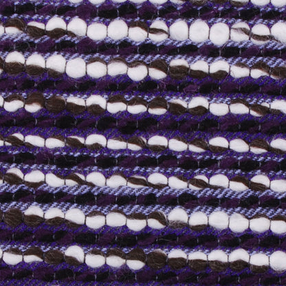 Italian Purple Striped Virgin Wool Detail