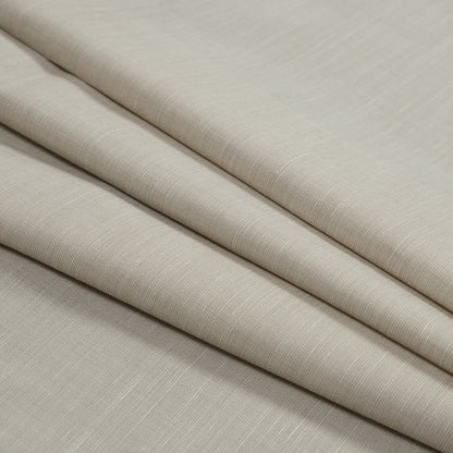 Italian Fog Beige Stretch Wool Blend - Folded