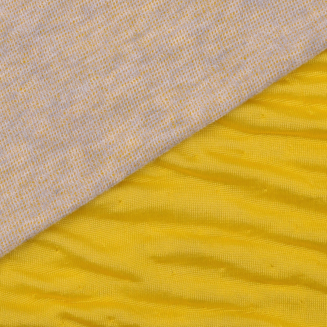 Italian Bright Yellow Double-Faced Contemporary Jersey