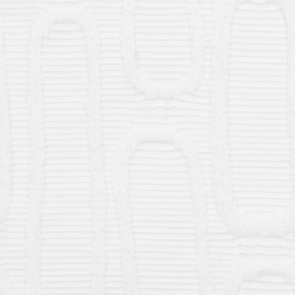 Italian White Geometric Modern Rayon Blend Detail