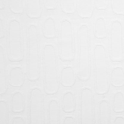 Italian White Geometric Modern Rayon Blend