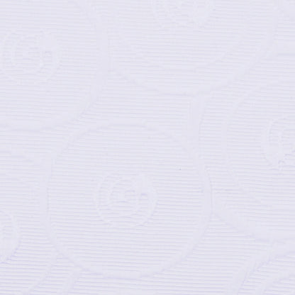 Italian White Geometric Modern Rayon Blend - Detail