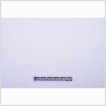 Italian White Geometric Modern Rayon Blend - Full